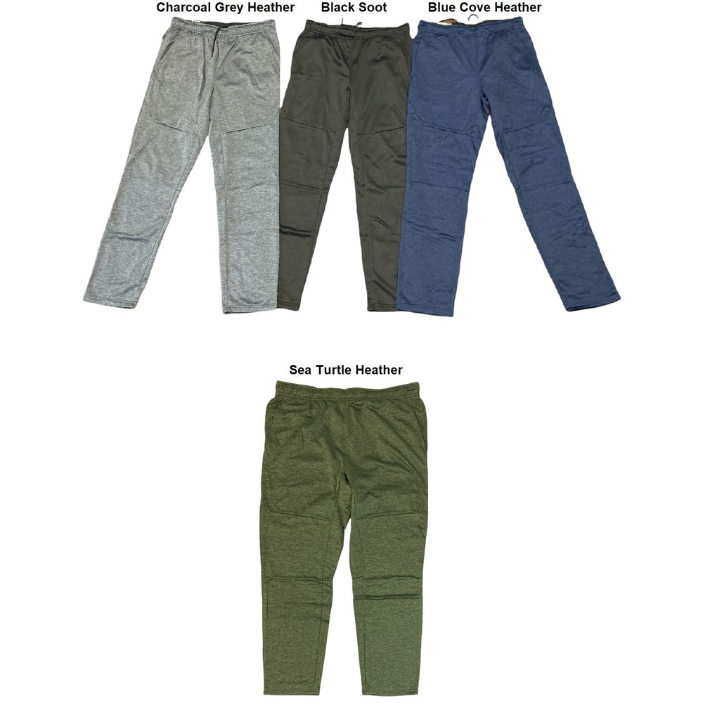NWT Member's Mark Tech Fleece Pant Blue Cove Heather‎ Small